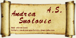 Andrea Smolović vizit kartica